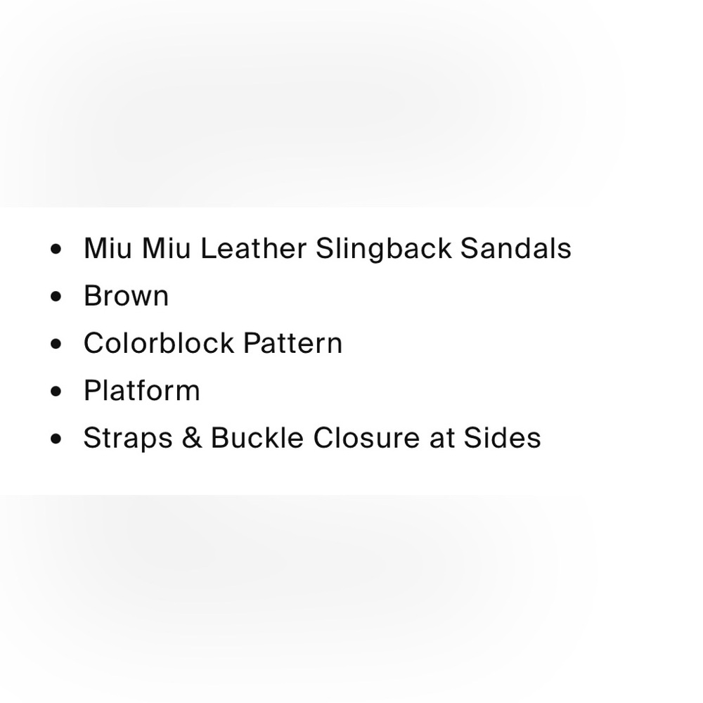 Miu Miu Color Block Pattern Sling Back Sandals. P… - image 7